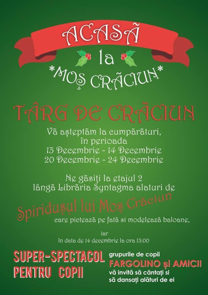 ACASA LA MOS CRACIUN gasiti cadouri si voie buna!