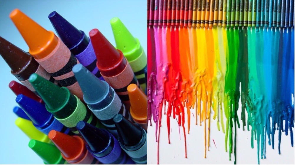 Artă nonconformistă! Creioane colorate topite