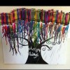 Artă nonconformistă! Creioane colorate topite