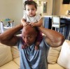 The Rock, de 3 X… tătic!  Prima fotografie cu mezina familiei