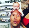 The Rock, de 3 X… tătic!  Prima fotografie cu mezina familiei