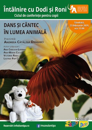 Dans și cântec în lumea animală, la Muzeul Antipa