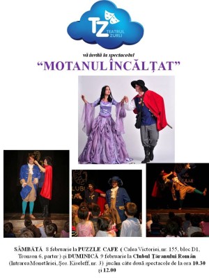 Weekend de teatru: “Motanul incaltat” la Teatrul Zurli 